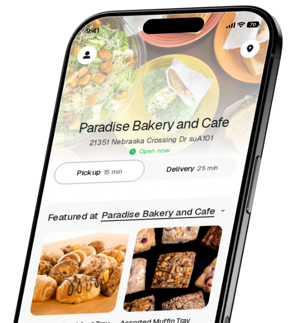 Paradise Bakery and Cafe app preview